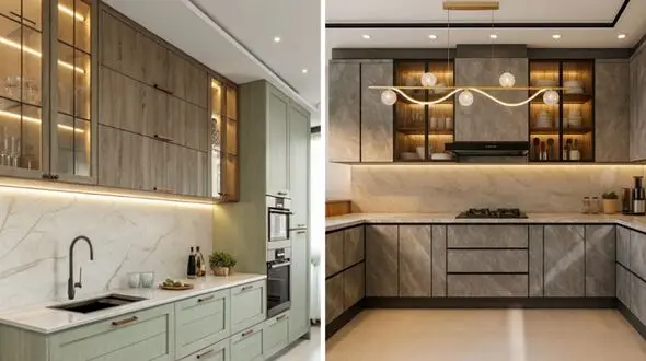 جدیدترین مدل‌ های کابینت دیواری 2026 / ایده‌ هایی برای آشپزخانه‌ های مدرن و کوچک