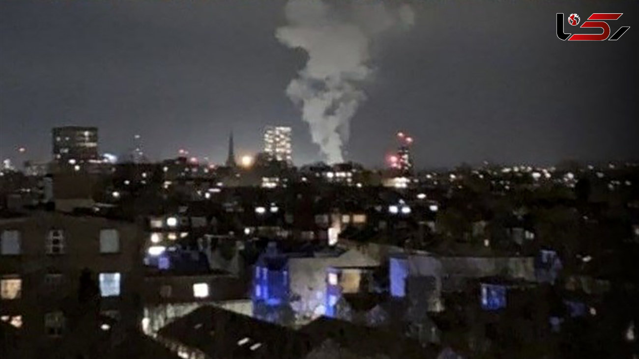  انفجار هولناک لندن را لرزاند / ابر مرموز آسمان لندن را در برگرفت + فیلم