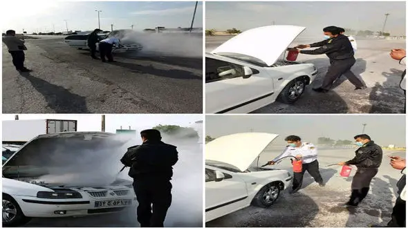 نجات یک خانواده در میان دود و آتش / در کنگان رخ داد + عکس