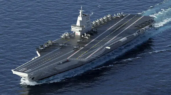 ناو هواپیمابر «فوجیان» چین با پرواز و فرود 3 نوع جنگنده تکمیل شد + تصاویر