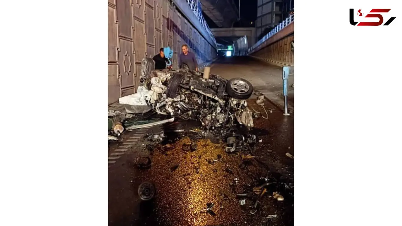 فیلم تکاندهنده  از سقوط مرگبار پژو ۲۰۷ از پل صدر تهران !