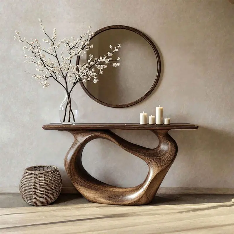 کنسول چوبی ساده و شیک