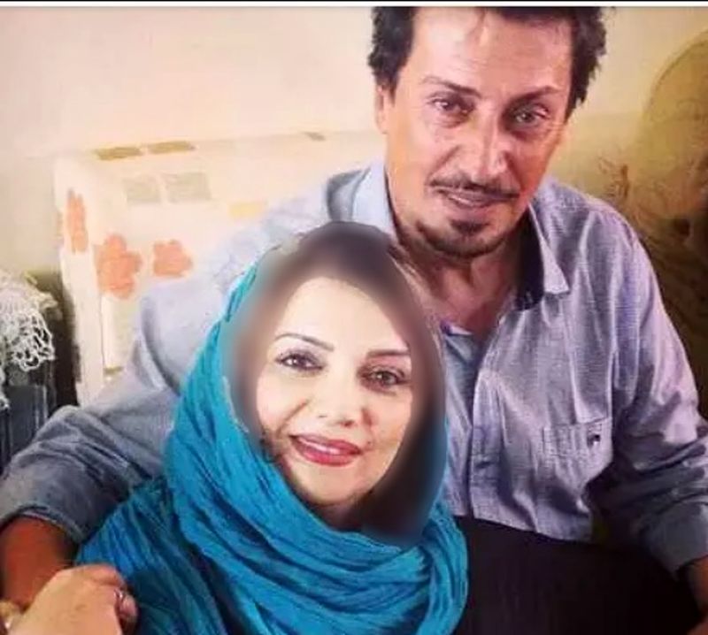 الهام پاوه‌نژاد و همسرش