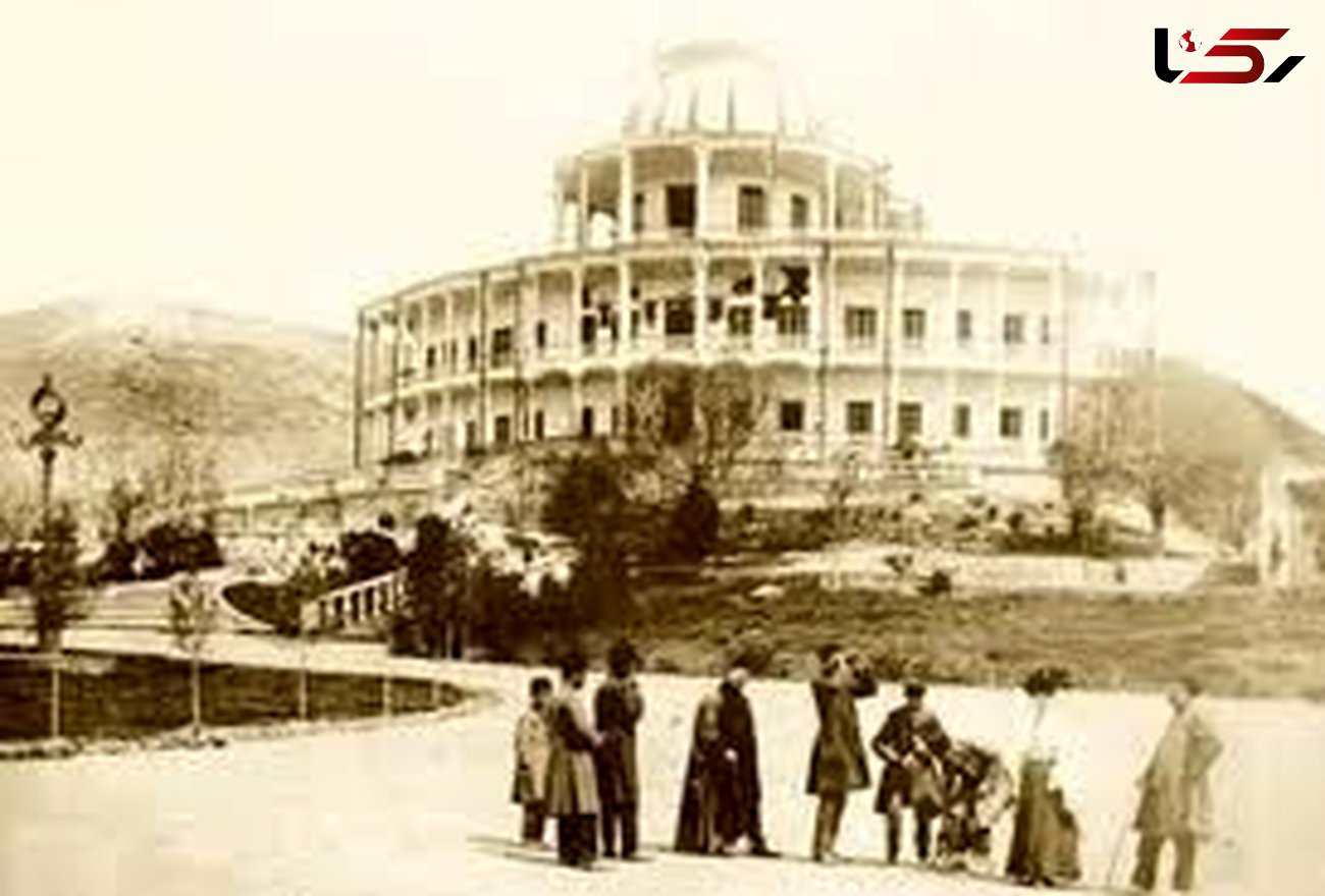 عکسی از ناصرالدین شاه در عمارت دوشان تپه