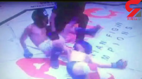 بلایی که سر مهرشاد پسر بچه ایرانی در مسابقات مشت زنی آزاد در قفس ارمنستان آمد + عکس