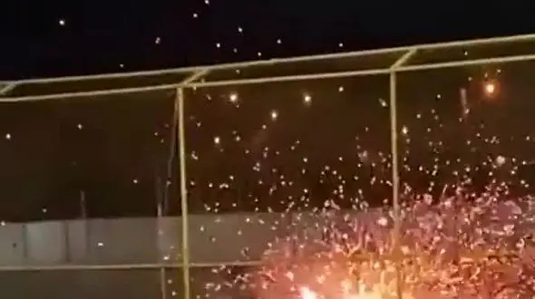 ببینید / حادثه آتشین و داغ در جشن آتش بازی + فیلم