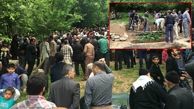 خاکسپاری 3 معدنچی فاجعه انفجار معدن  گلستان + عکس مراسم