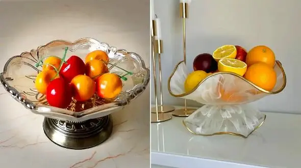 میوه خوری شیشه‌ ای لوکس؛ 15 گزینه عالی برای میز ناهارخوری