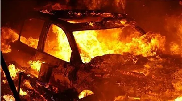  پمپ بنزین پامرو در آتش سوخت/ پراید ۱۴۱، آغازگر حادثه‌ای مهیب