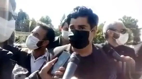 صحبت های سالار عقیلی در مراسم تشییع استاد شجریان + فیلم 