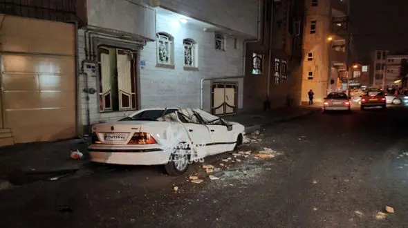 اولین عکس ها از زلزله امشب خوی