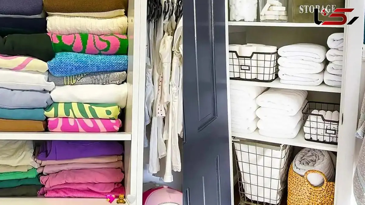 چیدمان کمد دیواری به سبک حرفه‌ ای‌ ها | بهترین ترفندها و ایده‌ ها