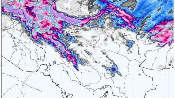 طوفان زمستانی کم‌سابقه در راه؛ ایران، ترکیه و قفقاز در محاصره برف و یخبندان!