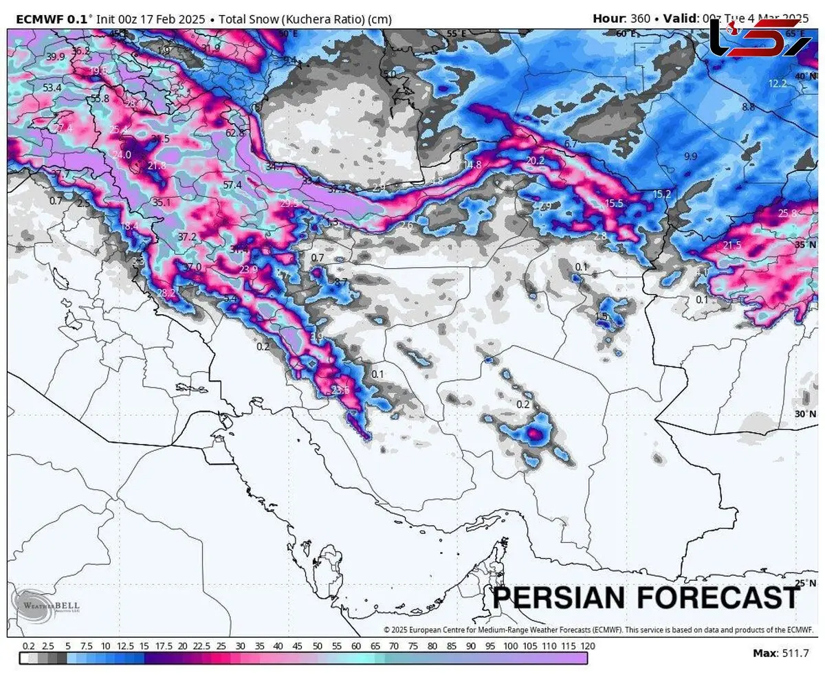 طوفان زمستانی کم‌سابقه در راه؛ ایران، ترکیه و قفقاز در محاصره برف و یخبندان!