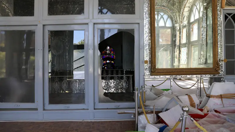 کاخ گلستان بعد از جنگ 40 روزه 