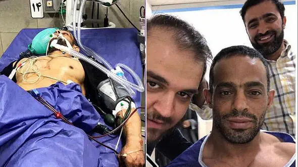 حادثه وحشتناک برای عادل باوی قهرمان پرورش اندام در اهواز+عکس

