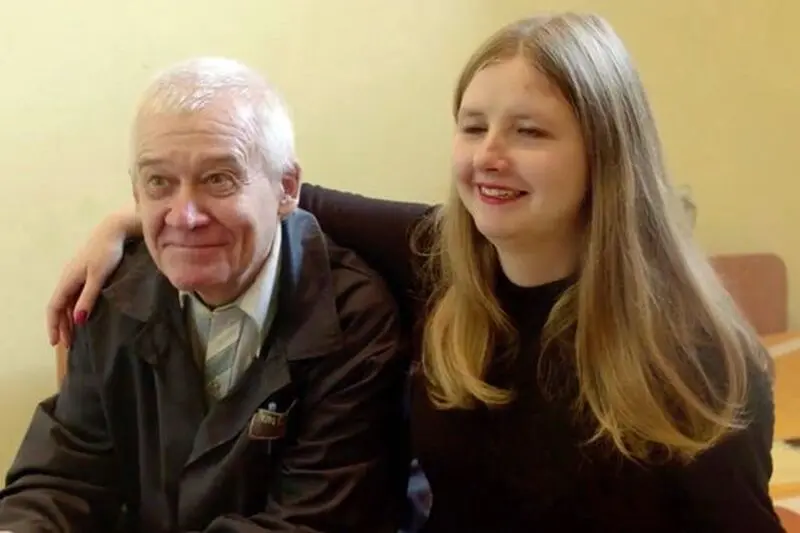 Sergey-Tkach-with-his-25-year-old-wife-Elena