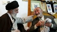حاج ذبیح الله رضوان مدنی پدر 3 شهید کرمانشاهی درگذشت + عکس حضور رهبر در منزل آن مرحوم