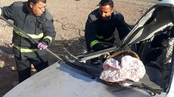  مرگ دلخراش راننده پراید در خرم‌آباد/ رئیس آتش‌نشانی خبر داد