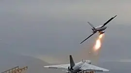 عکس حمله حمله ارتش ایران به مقر آمریکایی ها در عراق