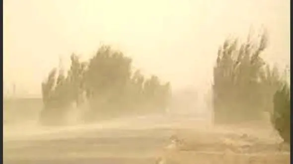 وزش باد شدید با سرعت ۱۱۶ کیلومتر بر ساعت زابل را درنوردید