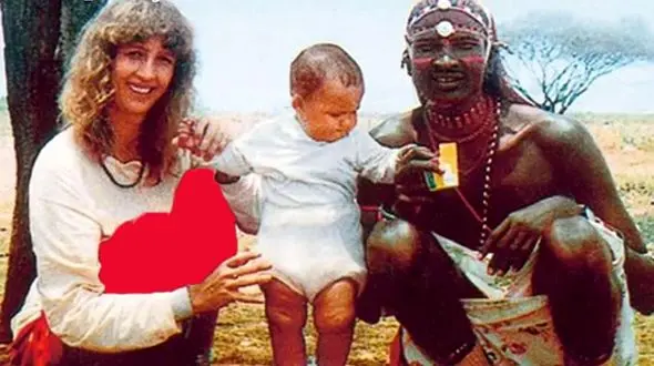 عکس های عروسی زن خیانتکار با جنجگوی قبیله سیاه آفریقایی ! / طلاق گرفت و ...