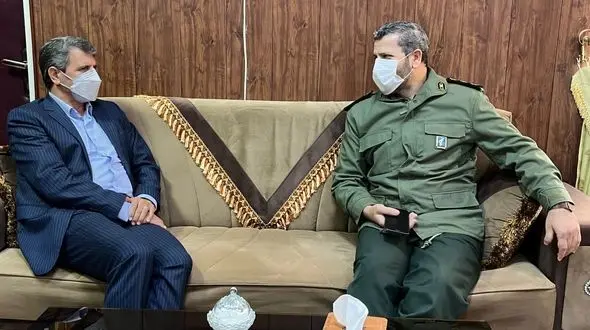 دیدار فرمانده سپاه ناحیه امام رضا(ع)شهرستان البرز با شهردار الوند