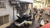 
آتش سوزی خانه در رشت / سمند جزغاله شد + عکس