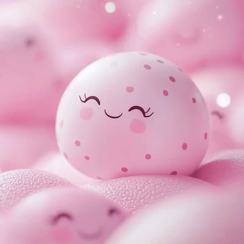 پس‌ زمینه‌ گوشی با طرح‌ کیوت صورتی