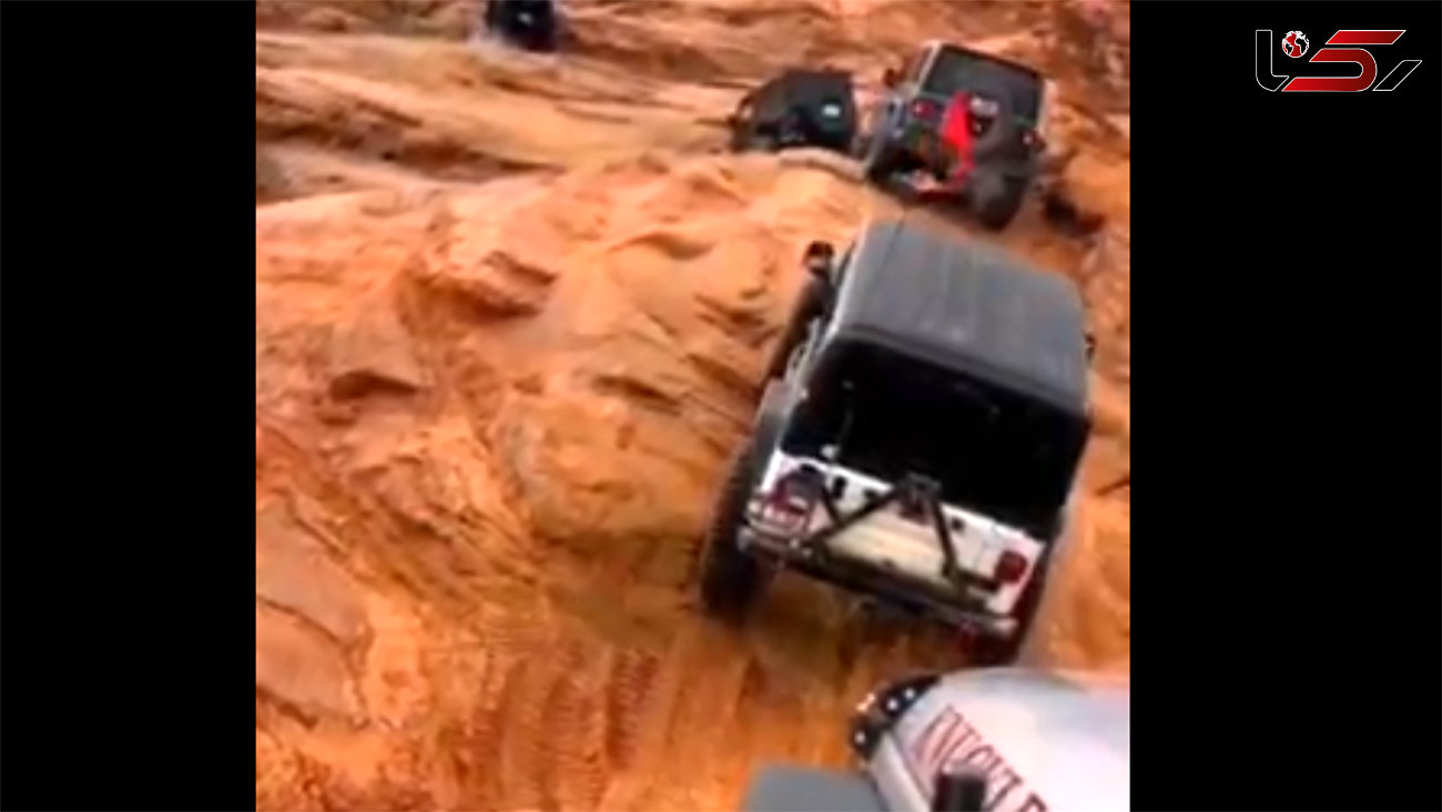 فیلم هیجان انگیز از صخره نوردی خودروها 