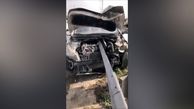 فیلم از یک تصادف که راننده اش خوش شانس بود + جزییات