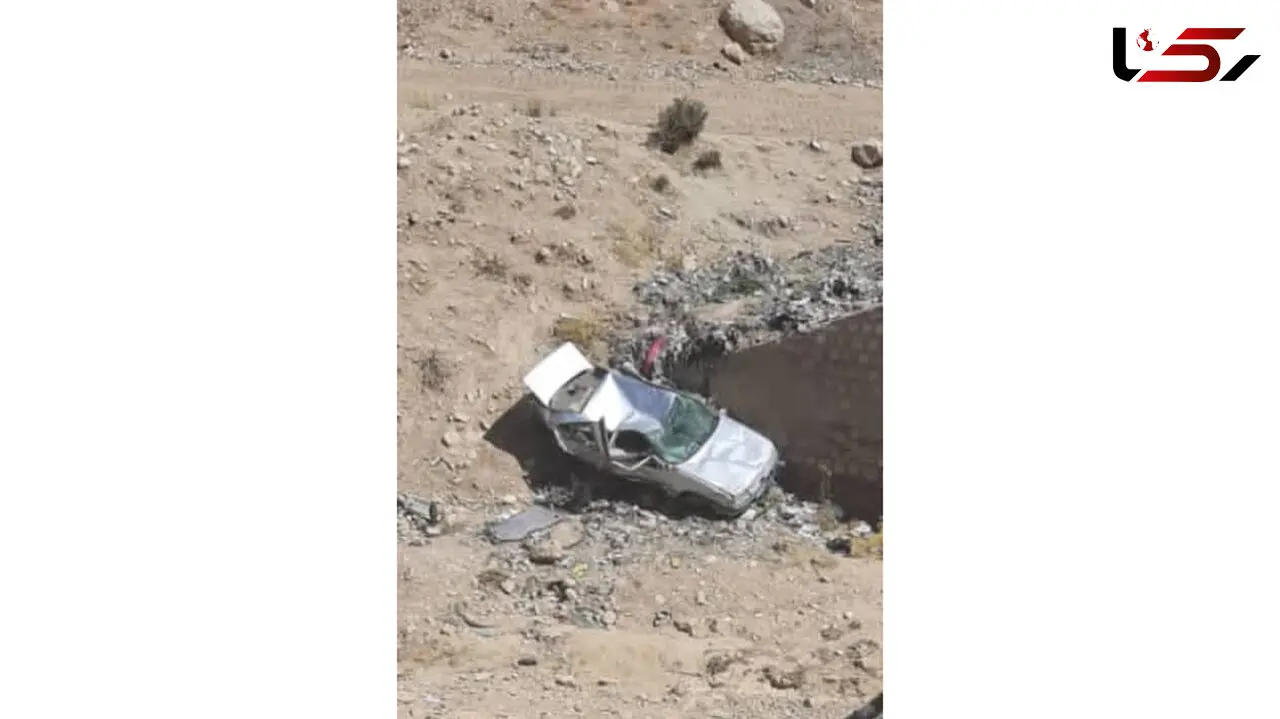 سقوط مرگبار  پژو ۴۰۵ به زیر پل روستای تنگ کلوره