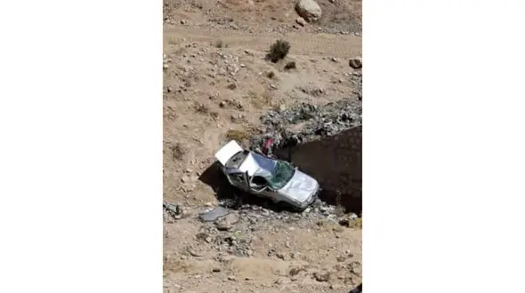 سقوط مرگبار  پژو ۴۰۵ به زیر پل روستای تنگ کلوره