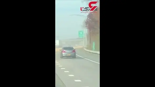 باران ذرت در اتوبان +فیلم