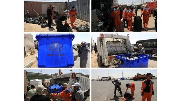 ​حجم پسماندهای جمع آوری شده از مرز مهران از ۵۰۰ تن عبور کرد