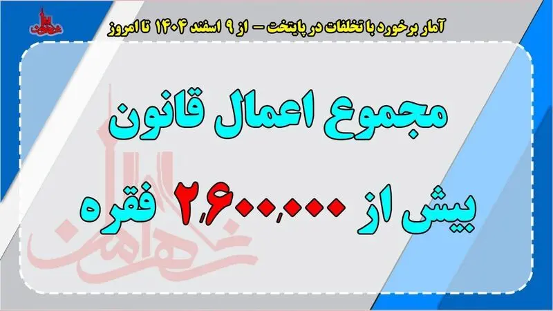 آمار تصادفات تهران
