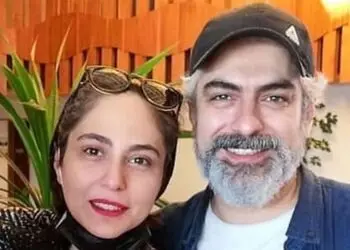 عکس سفر در زمان / «مهدی پاکدل» 19 ساله در کنار «فاطمه معتمدآریا» در پشت‌صحنه یک تئاتر / تغییرات تیپ و استایل و چهره اش شگفت انگیزه 
