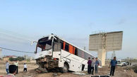 10 قربانی براثر تصادف اتوبوس با گاردریل  در فارس