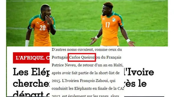 پیشنهاد سرمربیگری ساحل عاج به کی روش + عکس 