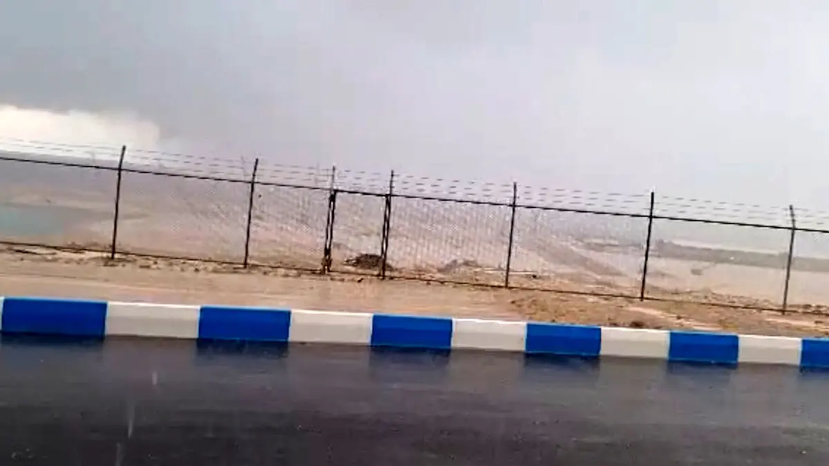 فیلم بارش شدید باران در سیراف