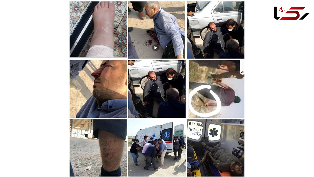 کتک خوردن پلیس ساختمان در رباط کریم + عکس تلخ