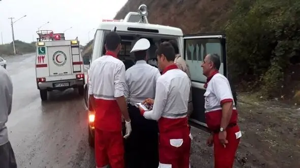 تصادف خونین در جاده چالوس 4 مصدوم داشت