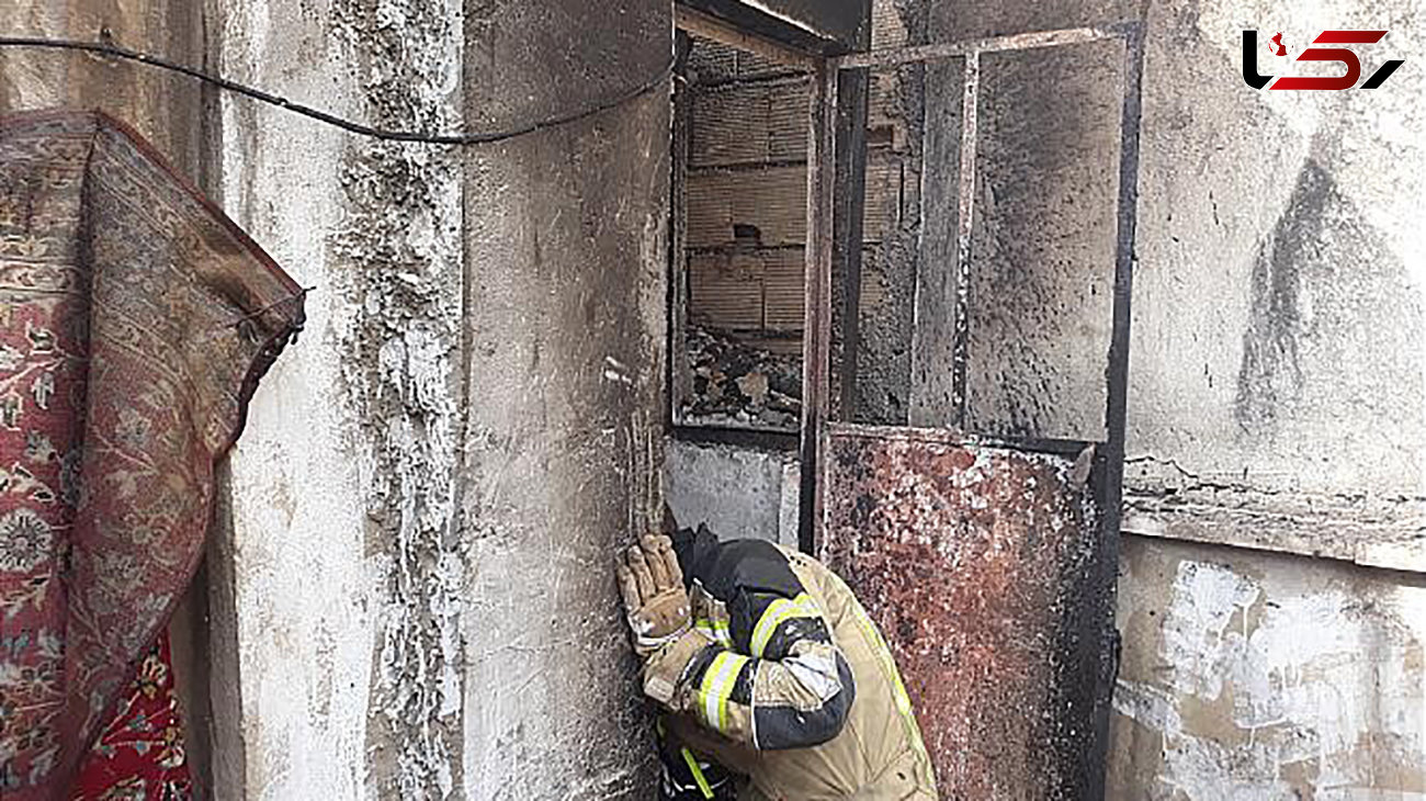 آتش سوزی خانه مسکونی در تهران 