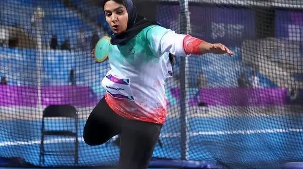 دختر پرتابگر دیسک ایران ششم شد