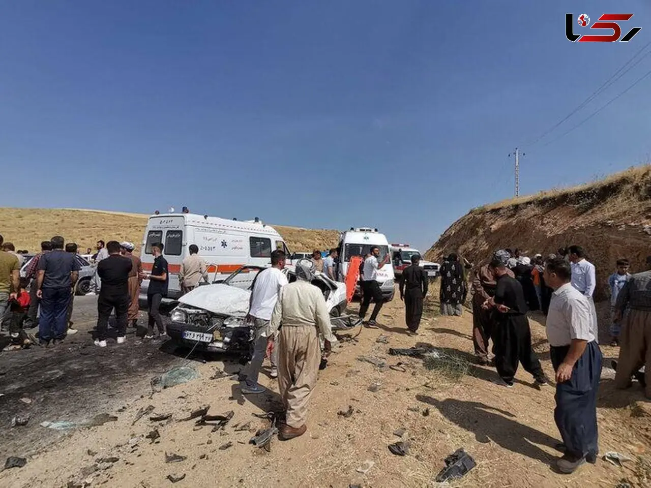 مصدوم شدن ۶ نفر در حادثه رانندگی جاده ایذه