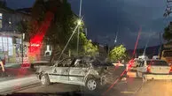 مینی‌بوس بی ترمز در پاوه به 2 خودرو و یک گاو برخورد کرد