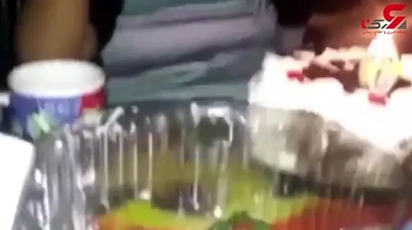 پسر شکمو در جشن تولدش آتش گرفت ! +فیلم