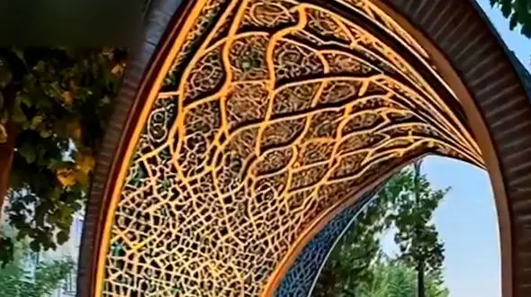 مبلمان شهری به سبک معماری ایرانی