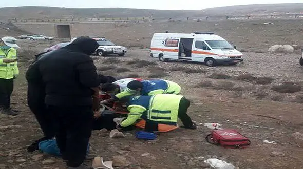 واژگونی اتوبوس زوار تبریزی کربلا ۴۸ مصدوم داشت