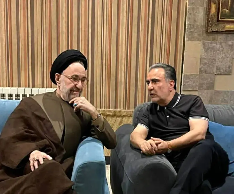 سیدمحمد خاتمی و در دیدار با مصطفی تاجزاده